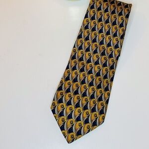 Christian Dior Monsieur Men's Tie Navy & Gold Tone
